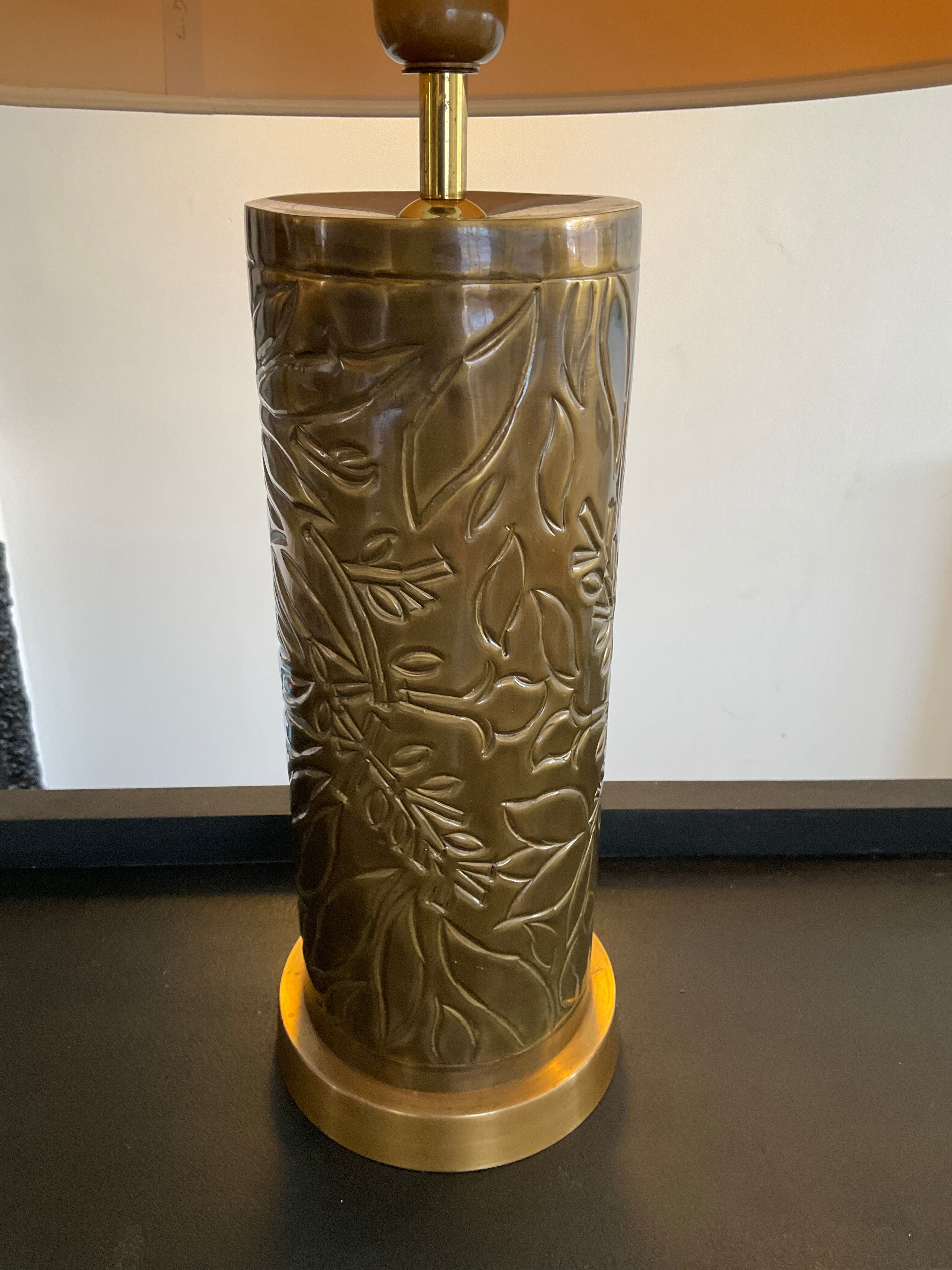 Louis Drimmer brass lamp from the 70s