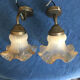 2 art deco wall lamps
