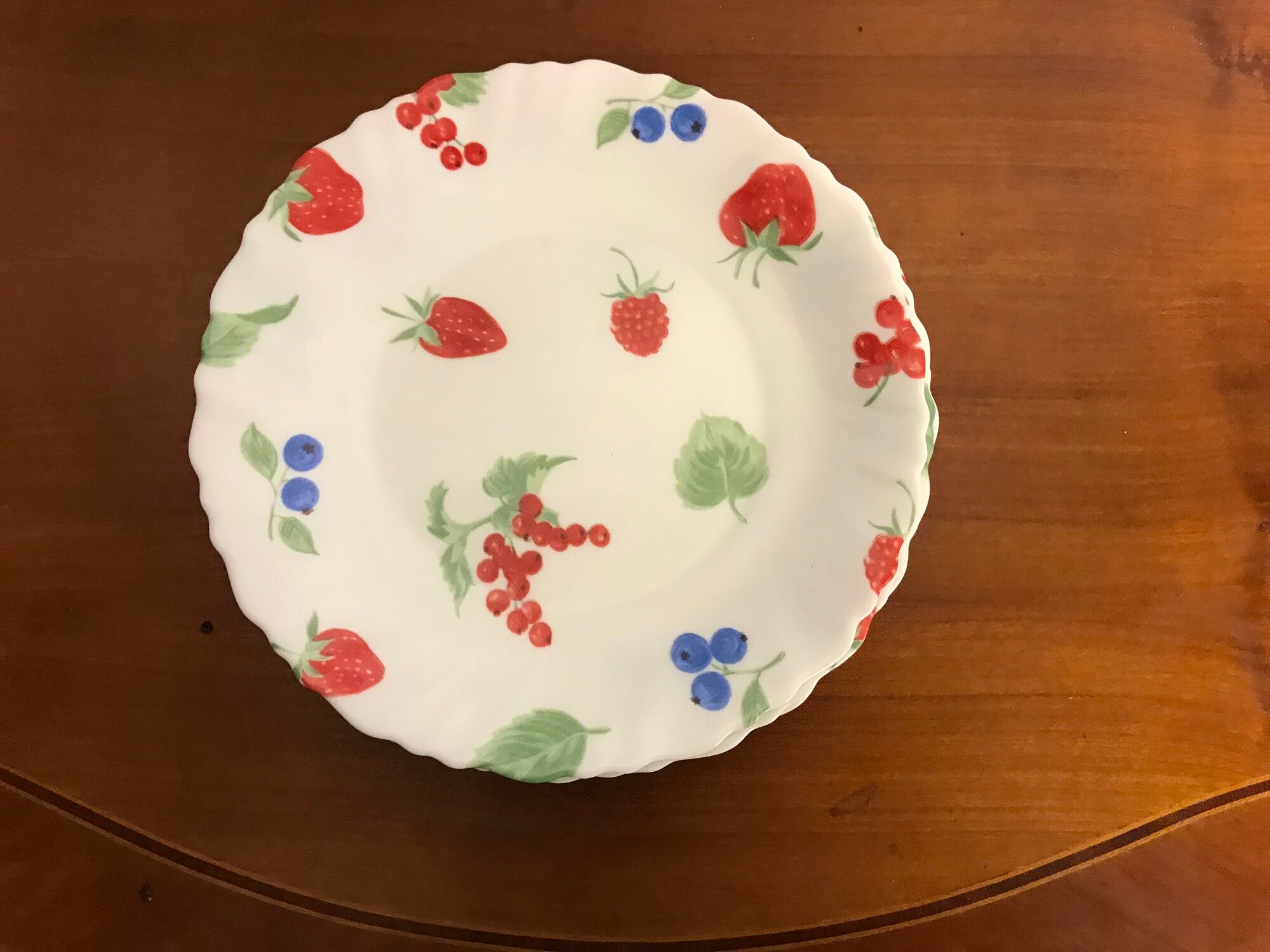 Set of 6 dessert plates or desserts Vintage in Arcopal - 70s