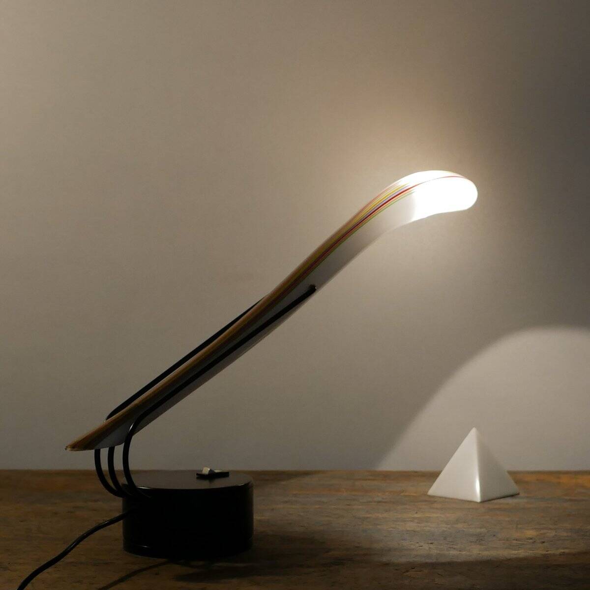 Cobra table lamp in Murano glass by Lino Tagliapietra for Effetre, Italy, 1980s