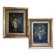 F. Domínguez, floral bodegones, 1945, oil on cardboard box, game of 2