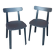 2 Chaises All Plastic Chair APC grise par Jasper Morrison pour Vitra,