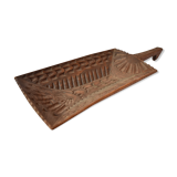 flat cut measure grain rice carved wood Egypt Africa Asia