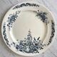 Round plate Iron Earth Salins model "Rocailles" late nineteenth