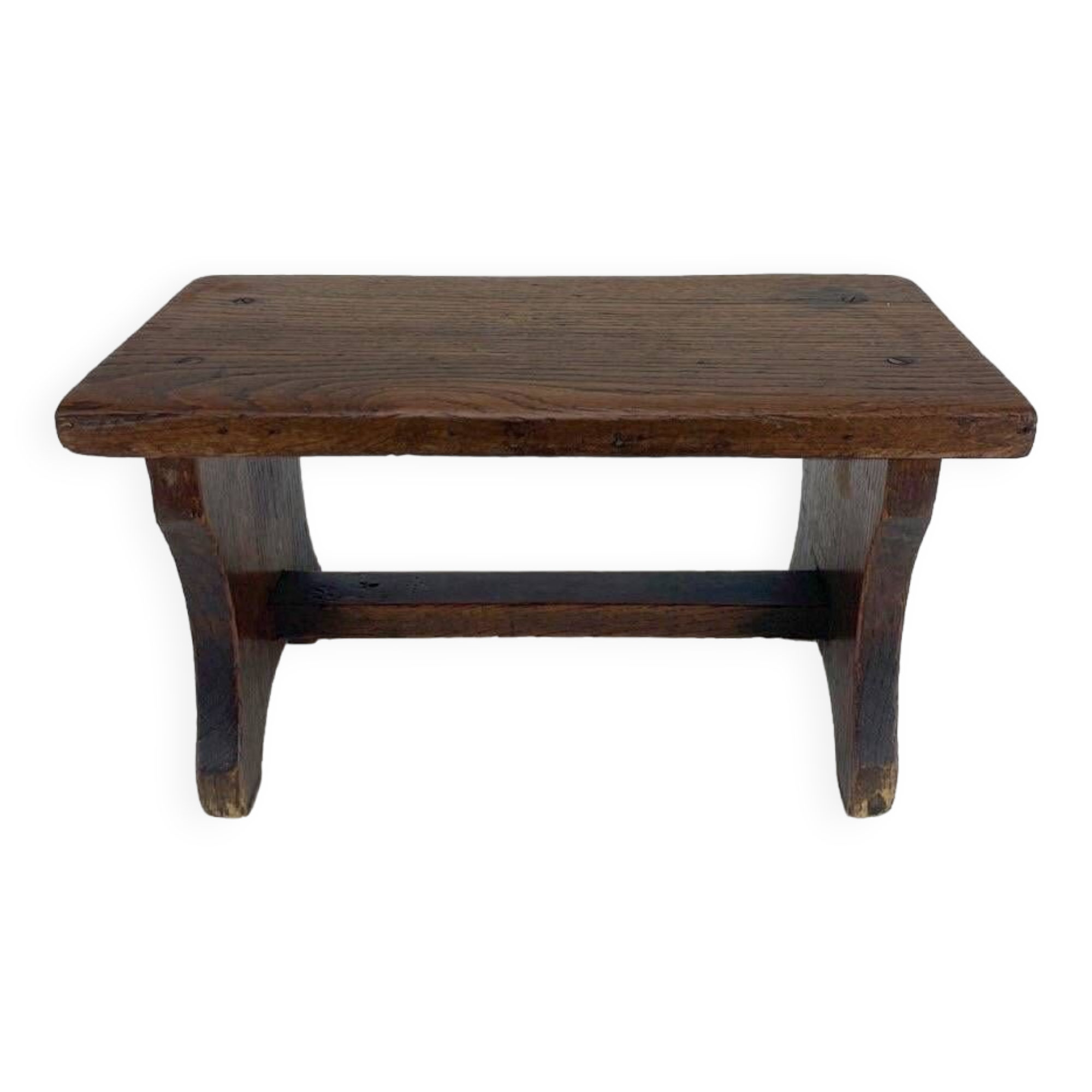 Small old wooden bench or footstool