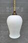Suspension tulipe verre opalin