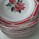 Lot de 12 assiettes à dessert Sarreguemines