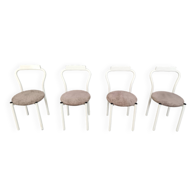 Lot de 4 chaises de salle à manger Calligaris, années 1980