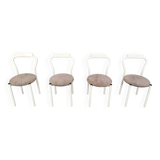 Set of 4 calligaris dining chairs, 1980s