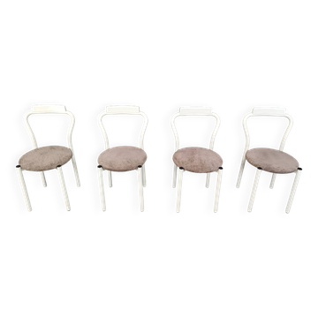 Set of 4 calligaris dining chairs, 1980s