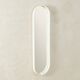 White wooden mirror, 1960s