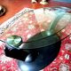 Coffee table with two rotating glass tops — Roche Bobois, 1990s