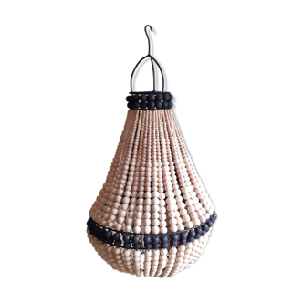 Suspension hot air balloon wooden beads