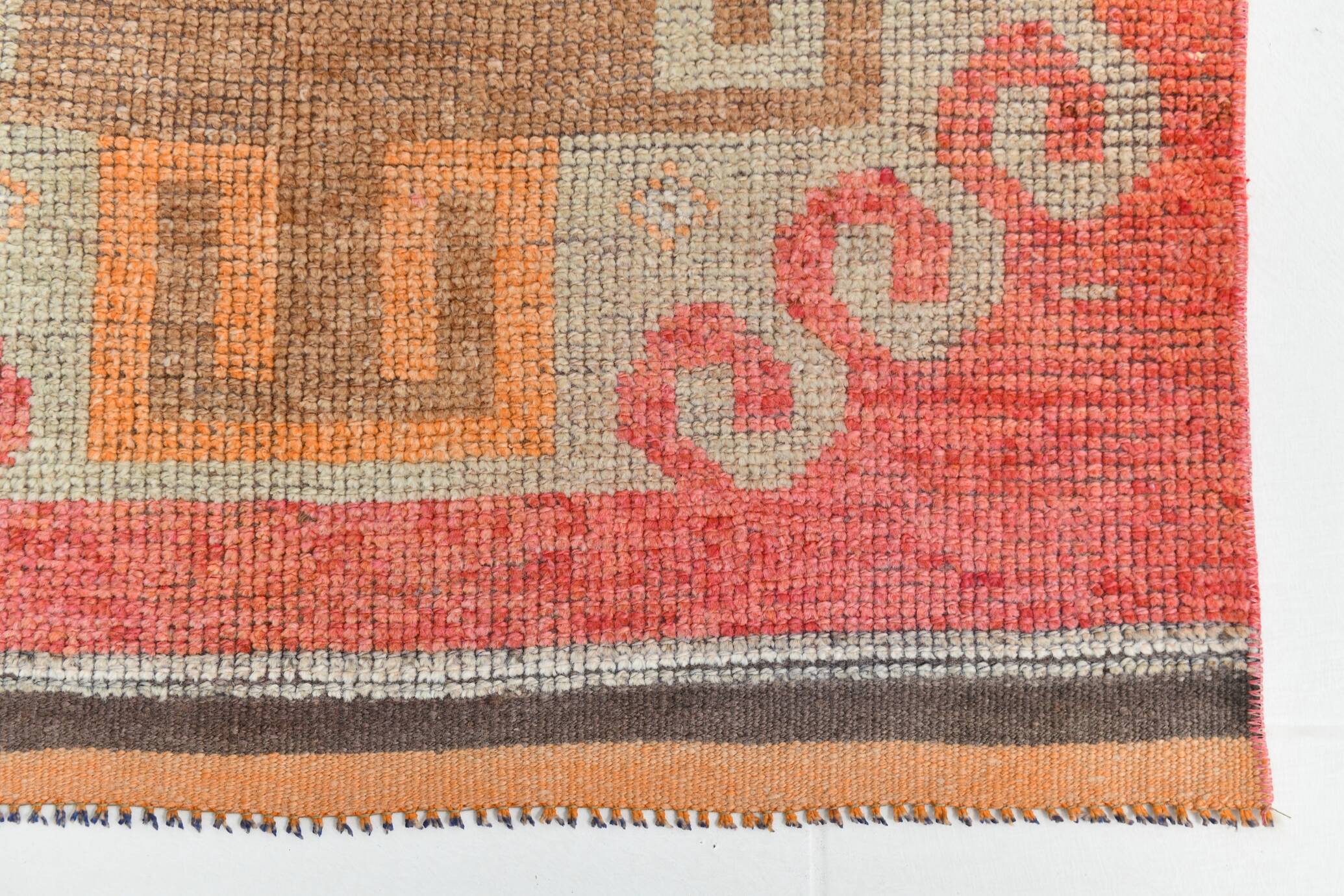 3x12 Super Soft Multicolor Vintage Runner Rug, 91x355Cm