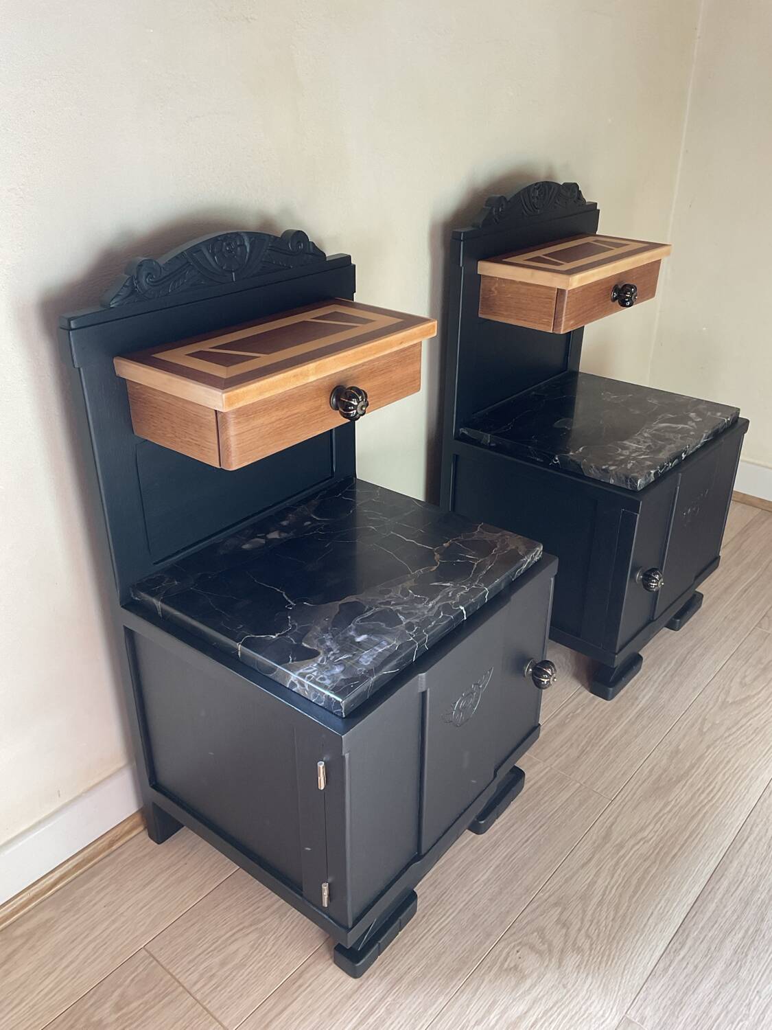 Art Deco bedside tables