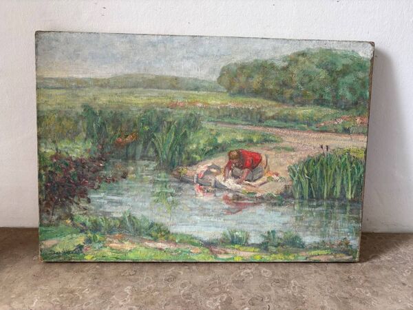 La lavandière signée