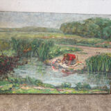 The washerwoman signed