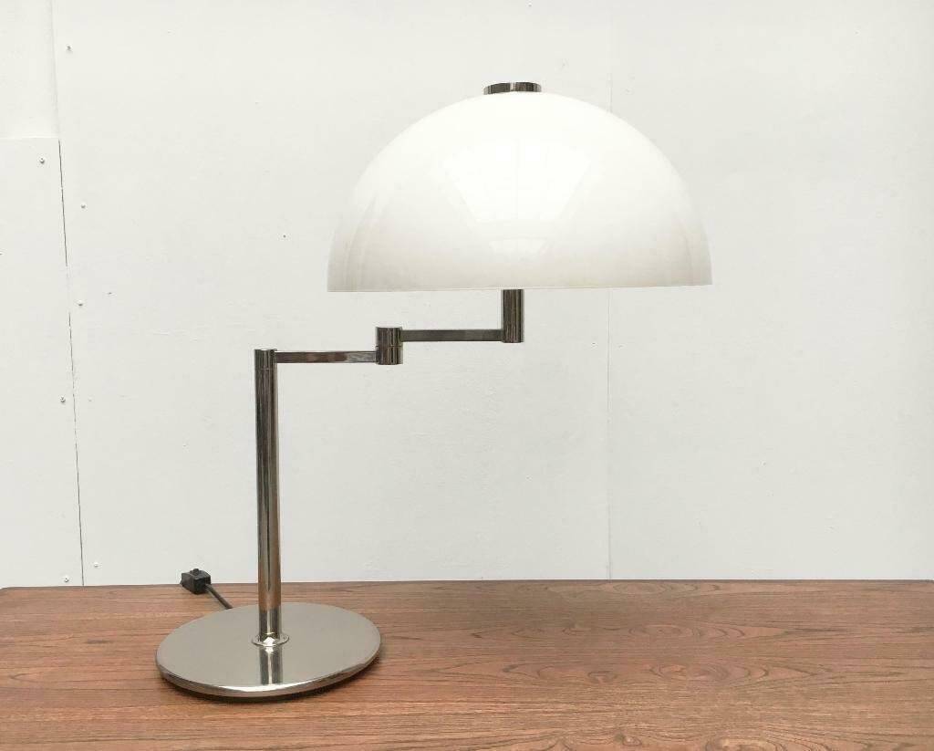 Table lamp model Schwenkomat from the mid-century space age by the SLZ team for Swisslamps International, 1960s.