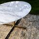 Super Malta marble and brass dining table, Roche Bobois, 1980s