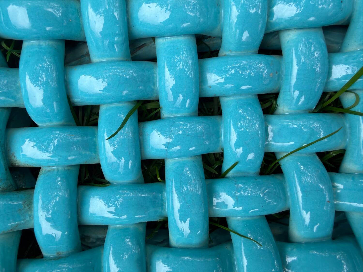 Turquoise ceramic bowl by Jérôme Massier 1950