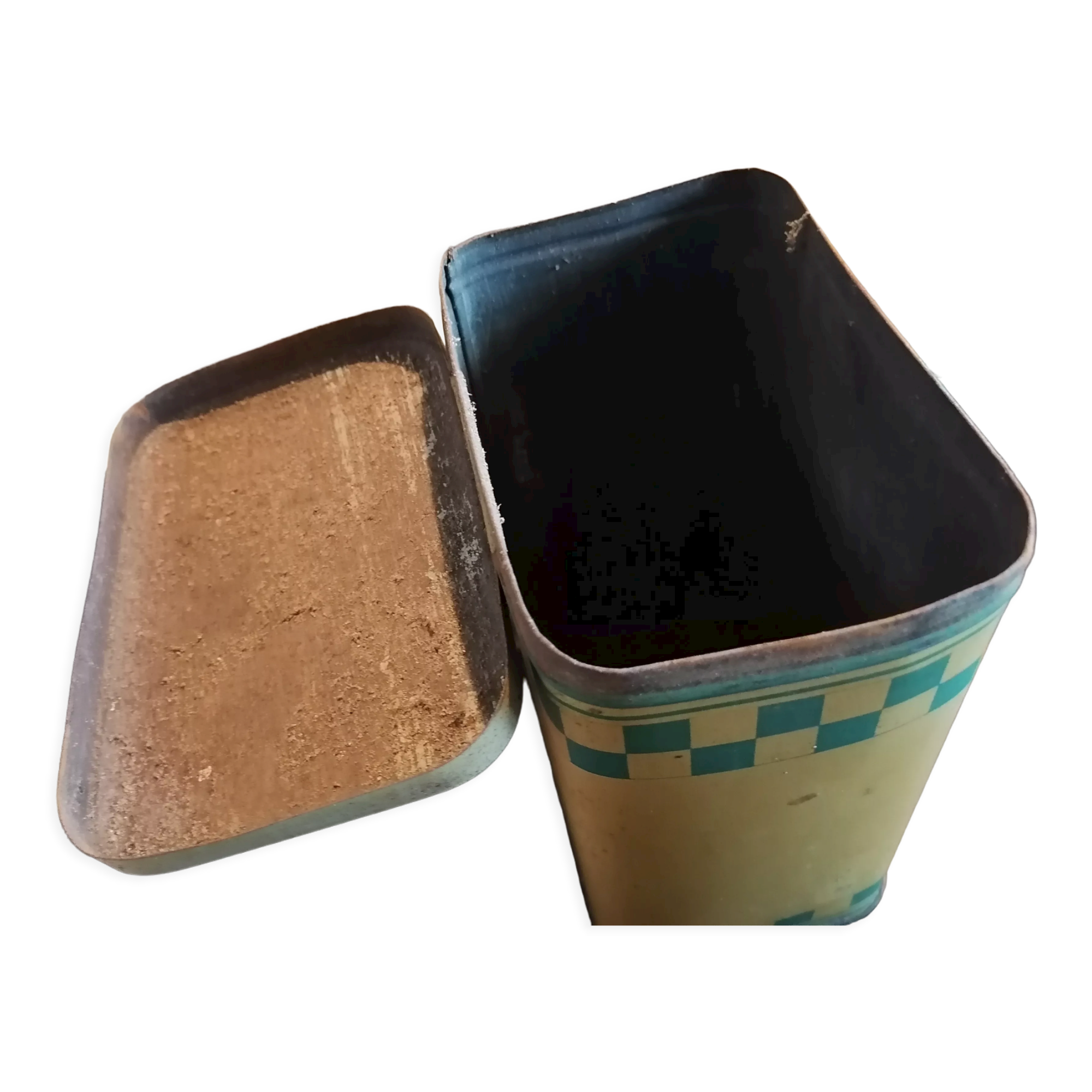 Box tolee spices flour kitchen 1900