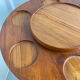Teak rotating tray Denmark 1970