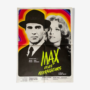 Affiche cinéma originale "Max et les Ferrailleurs" Romy Schneider 60x80cm 1966