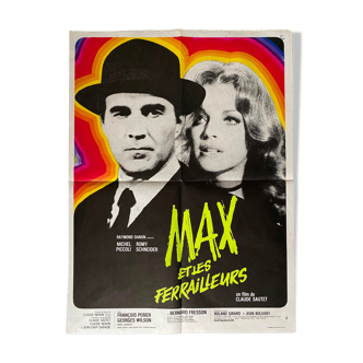 Affiche cinéma originale "Max et les Ferrailleurs" Romy Schneider 60x80cm 1966