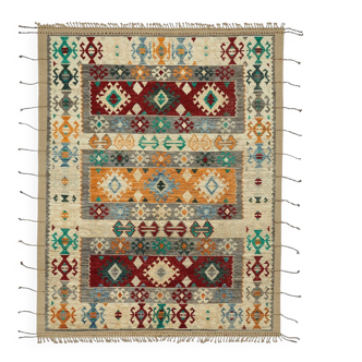 Hand-Knotted Turkish Contemporary 289 cm x 370 cm Beige Wool Carpet