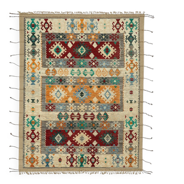 Tapis en laine beige contemporain turc fait à la main de 289 cm x 370 cm