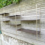 Modular metal string wall shelf