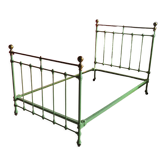 Iron and brass bed