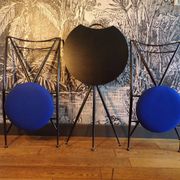 Set of 2 stools and Yamakado side table.