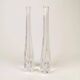 Pair of Midcentury vases by Nils Landberg, Orrefors, circa 1950.