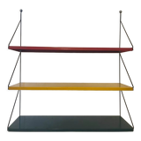 Metal string wall shelf
