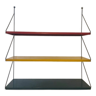 Metal string wall shelf