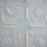 Old vintage embroidered tablecloth 94x94cm