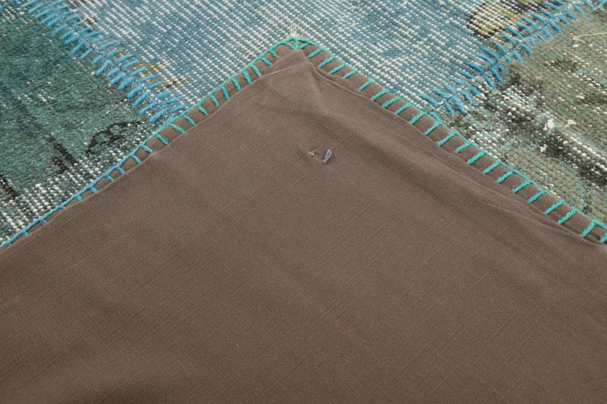 7x10 oversize teal green vintage rug 300x207cm