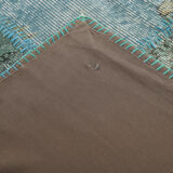 7x10 oversize teal green vintage rug 300x207cm