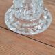 Paire de bougeoirs en verre