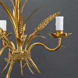 Golden suspension on ears of wheat, circa 1960