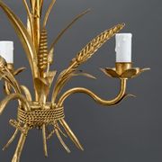 Golden suspension on ears of wheat, circa 1960