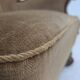 1960s, Danish relax chair, original green furniture velour, oak wood.