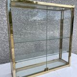 Golden brass window
