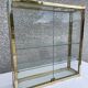 Golden brass window