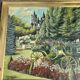 Tableau bouquet de fleurs style impressionniste cadre doré