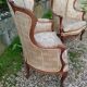 Paire de fauteuils anciens style louis xv