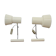 Set of two beige table lamps designed by Josef Hůrka for Napako 1970