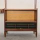Large Scandinavian wall system in teak with integrated desk – vintage from the 1970s.