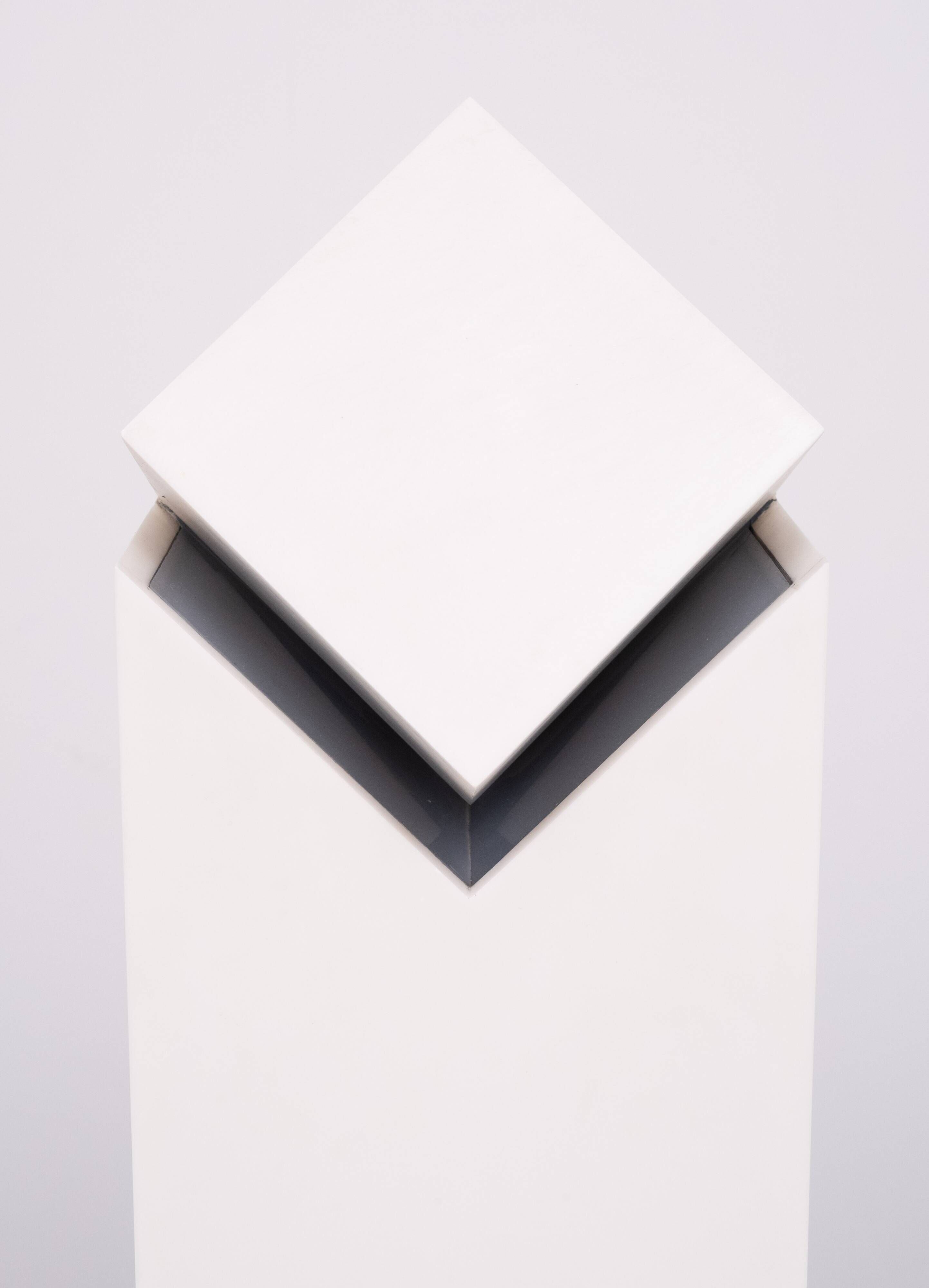 v.d.Made Modern Table Lamp, Hand-Crafted Synthetic, Netherlands, 1980s
